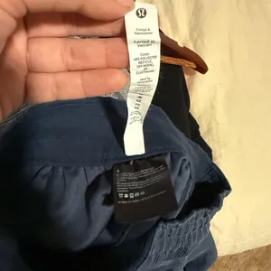 Lululemon Ribbed Softstreme Mid-Rise Wide-Leg Cropped Pant 25" True Navy thumbnail 10