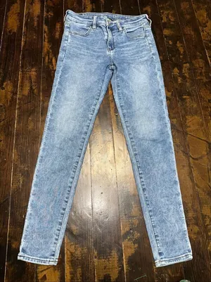 American Eagle acid wash stretchy size 4 normcore jeggings thumbnail 1