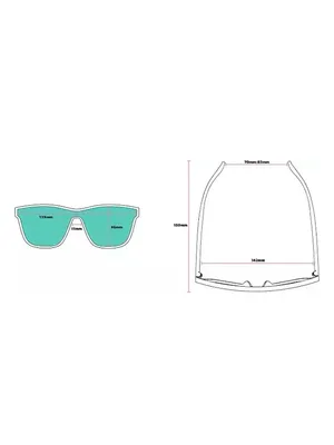 goodr VRG Mirrored Shield Sunglasses Black frame From Zero To Blitzed unisex New thumbnail 9