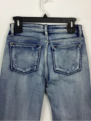Judy Blue Boyfriend Fit Buttonfly Distressed Jeans Size 1/25 thumbnail 5
