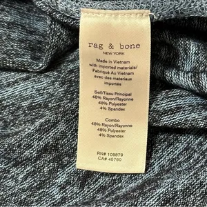 Rag & Bone Women’s Size S Blue Black Space Dye Ramona V-Neck Sleeveless Tank Top thumbnail 14