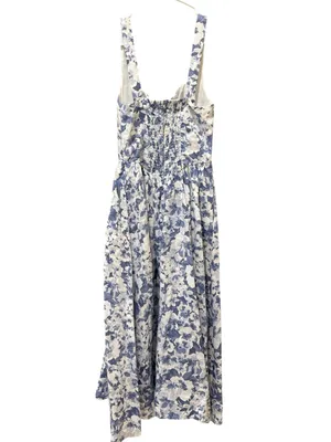 Reformation Baila 100% Linen Floral Coastal European Summer Dress Size: 2 thumbnail 5