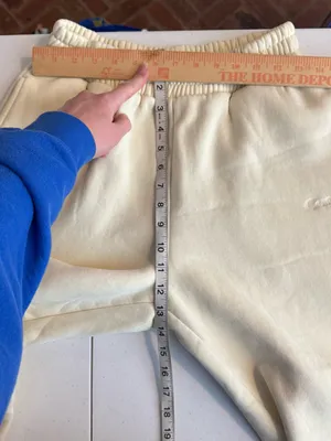 Comfrt‎ original Sweatpant Cream yellow Oversized Women's Jogger Pants Sz Medium thumbnail 5