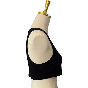 Alo Yoga Black Cropped Tank Top Sleeveless Stretch Athletic Athleisure Small thumbnail 2