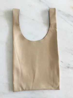 BAGGU Leather Natural Tote thumbnail 2