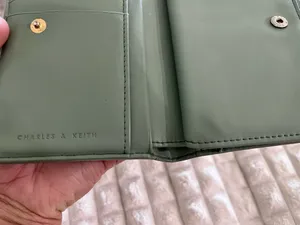 Charles and keith light green medium wallet thumbnail 2