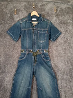 We The Free Edison Coverall Wide Leg Belted Button Streetwear Boho Western XS thumbnail 4
