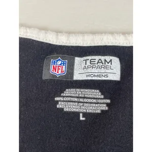 NFL Team Apparel Steelers Black Cotton Tee Shirt Womens Size L thumbnail 3
