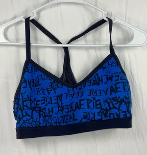 Aerie Chill Play Move Sports Bra Blue thumbnail 1