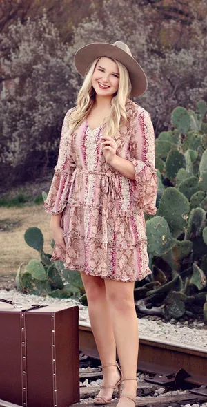 Entro Snakeskin Dress thumbnail 1