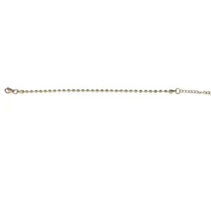 Bracelet Women Ball Chain Gold‎ Tone Adjustable 6.5-8.5in thumbnail 2