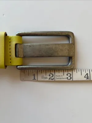 We The Free buff leather Jona belt, yellow, size S/M thumbnail 9