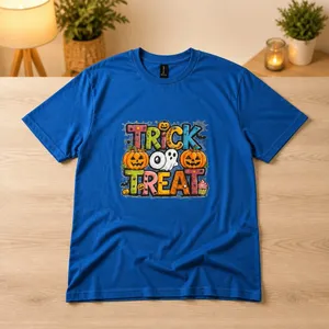 Gildan Halloween Theme- Unisex 100% Heavy Duty Cotton Sapphire Blue T Shirt XL thumbnail 2