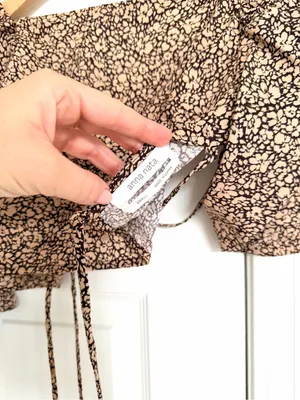 Anna Nata Revolve Skirt And Top Set in Espresso Floral Leopard Size Small thumbnail 7