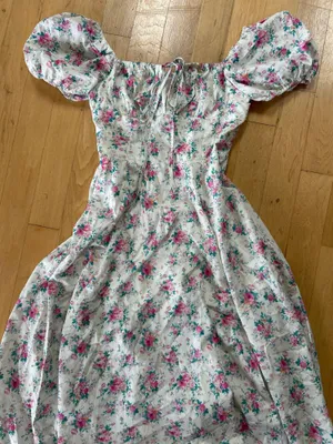 Floral Summer Dress White thumbnail 1