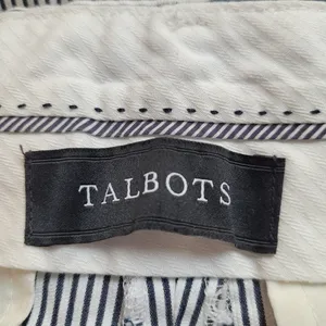 Talbots Navy and White Striped Hampshire Ankle Pants thumbnail 7