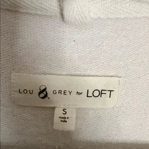 LOFT White V-Neck Cap Sleeve Blouse thumbnail 2