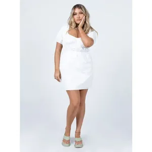 Princess Polly AVIANA MINI DRESS WHITE thumbnail 4