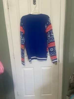 Men’s Christmas Sweater Blue thumbnail 4
