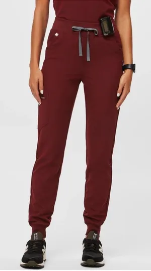 Figs Zamora Joggers Pants in Burgundy Size XS thumbnail 1