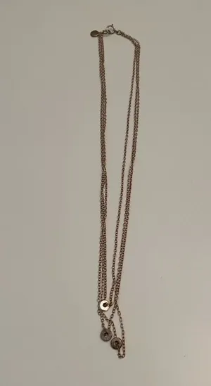 Gorjana 3 layer silver necklace thumbnail 1
