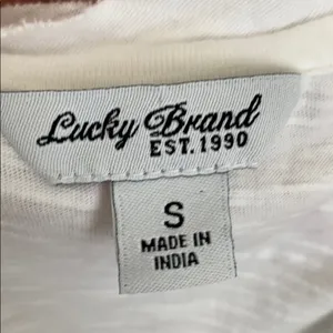 Lucky Brand White & Purple Embroidered Tank Small thumbnail 6