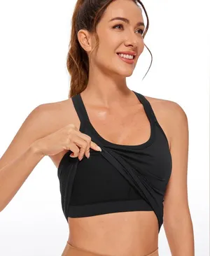 CRZ YOGA Black Sports Bra xxs thumbnail 1
