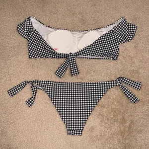 Cabana Del Sol Gingham Off the Shoulder Bikini thumbnail 2