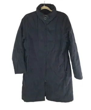 LL Bean Womens Long Parka Coat Puffer Full Zip Goose Down Insulation Black M thumbnail 1