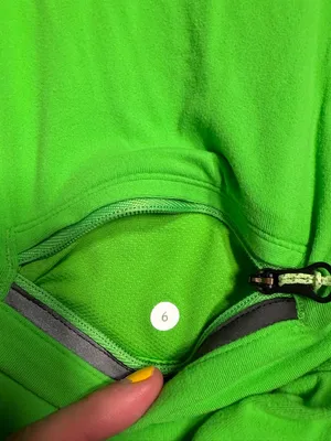Lululemon bright Green Long Sleeve Quarter-Zip Performance sweatshirt Top 6 thumbnail 12