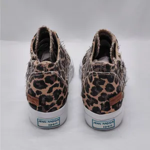 Jenn Ardor Womens Platform Sneakers Size 6 Leopard Print Distressed Y2K Street thumbnail 8