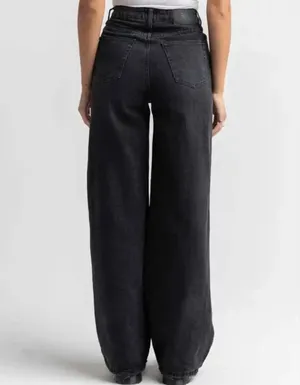 NWT - Urban Outfitters Puddle High Waist Denim Wide Leg Jean Goth Grunge thumbnail 2