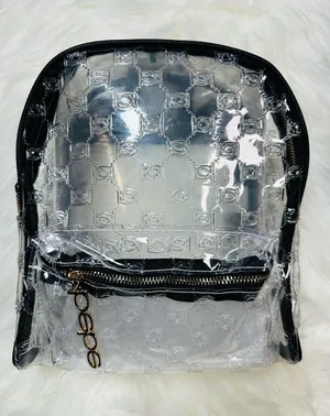 bebe Clear Logo Backpack Black Trim Mini Backpack NWT thumbnail 1