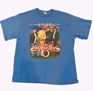 Y2K Oak Ridge Boys Concert TShirt Country Music Western Blue XL American Journey thumbnail 1