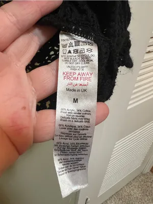 Pretty Little Thing Women's Sz Medium Tie Front Crochet Vest Black Festival Boho thumbnail 7