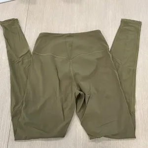 Lululemon mesh olive leggings thumbnail 2