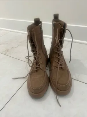 Dolce Vita Tan Suede Combat Boots Size 8.5 US thumbnail 2