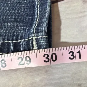 Miss Me Jeans Womens 28 Signature Skinny Blue Jeans Rhinestones Embroidered thumbnail 9