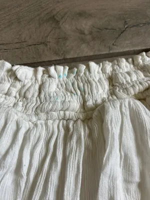 Nectar Clothing Boho Ruffled Mini Skirt in Cream thumbnail 5