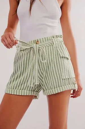 Free People FP One Harriet Striped Shorts NWOT thumbnail 1