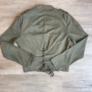 Privy women’s suede olive jacket S thumbnail 2