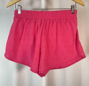 Yogalicious Summersalt Running Medium Bright Pink Eyelet Athletic Shorts Gym thumbnail 1