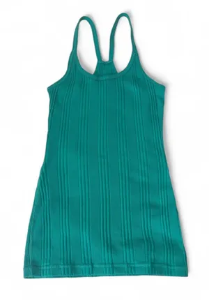 Anchor Blue Teal Ribbed y2k Tank thumbnail 1