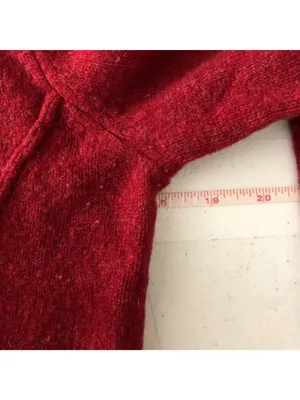 Eileen Fisher Womens Cardigan Jacket Red Size PP Wool Button-Up Petite thumbnail 6
