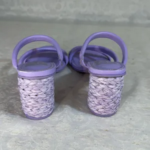DV by Dolce Vita Myla Block Heel Lavender Strappy Heels Size 6 thumbnail 4