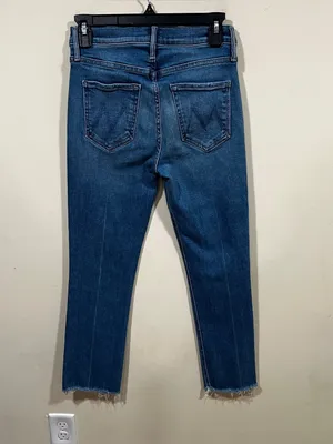 MOTHER The Dazzler Mid Rise Ankle Fray Jeans Sz 27 EUC thumbnail 8