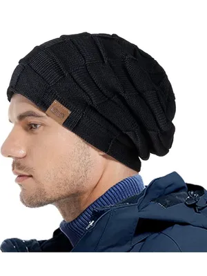 REDESS Beanie Hat Bundle Of 2 for Men and Women Winter Warm Hats Knit Slouchy thumbnail 6