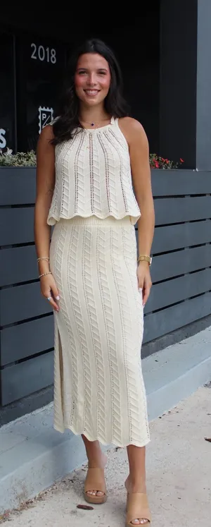 Sadie and Sage cream sweater set thumbnail 1