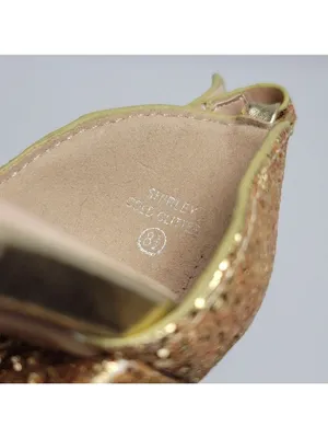 J Adams Shirley Gold Glitter Ankle Strap Heeled Sandals Size 8.5 thumbnail 5