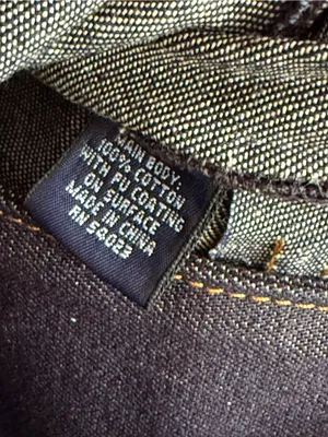 Vintage 2001 GAP Indigo Denim Crossbody Messenger Bag NWT Y2K Satchel Unisex thumbnail 5